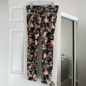 Zara Floral Leggings in Black, Pink, Green, Cream